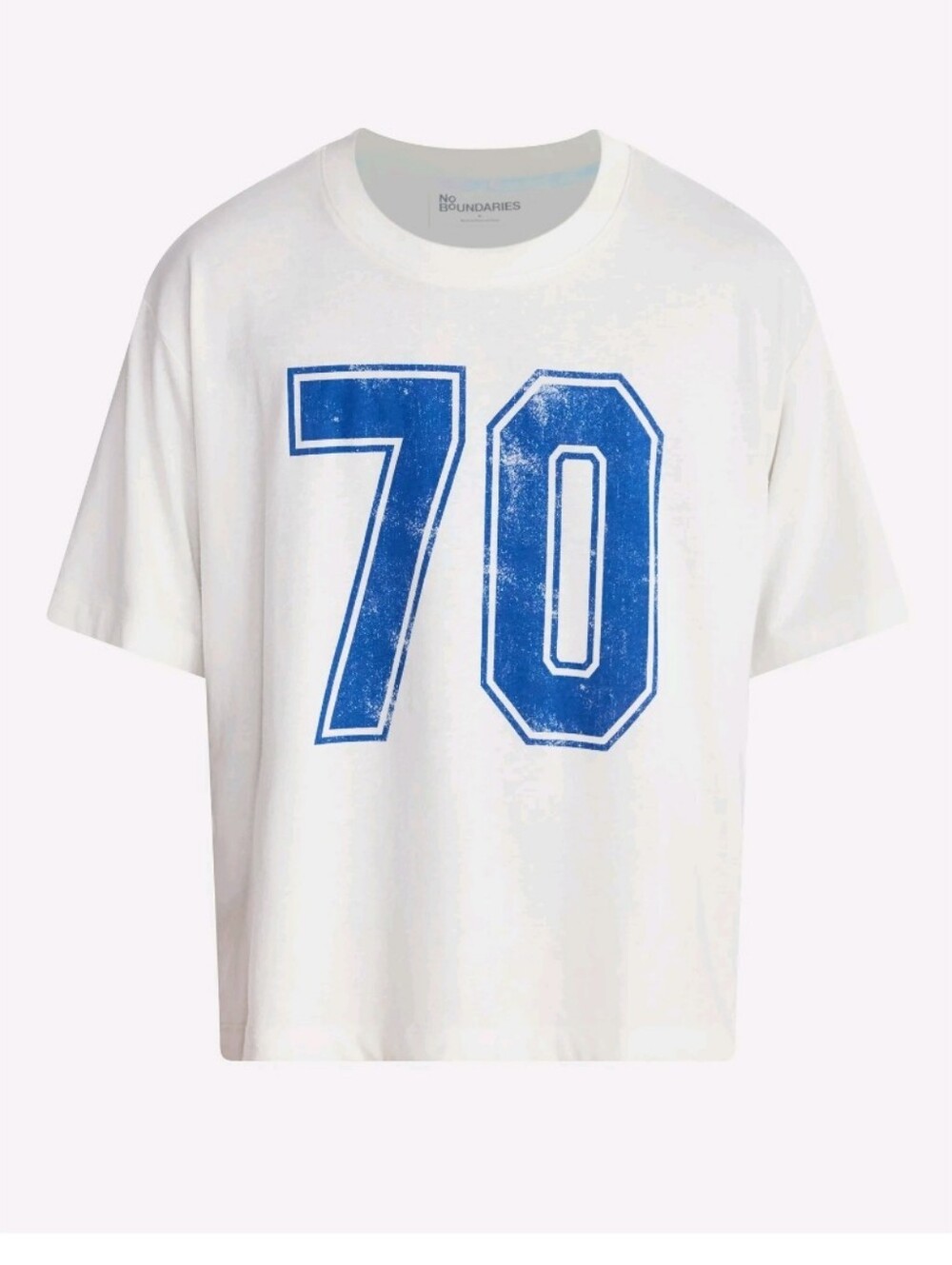 No Boundaries Pride Boxy Fit Cropped Tee with Short Sleeves, Men's Unisex